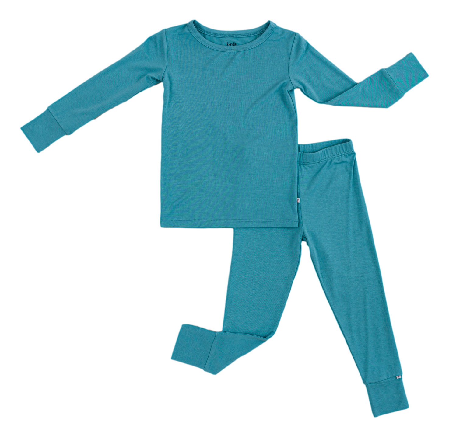 Breathable bamboo pajama set with long sleeve top and pants